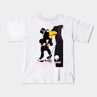 Rockefeller golf player. Kids T-Shirt